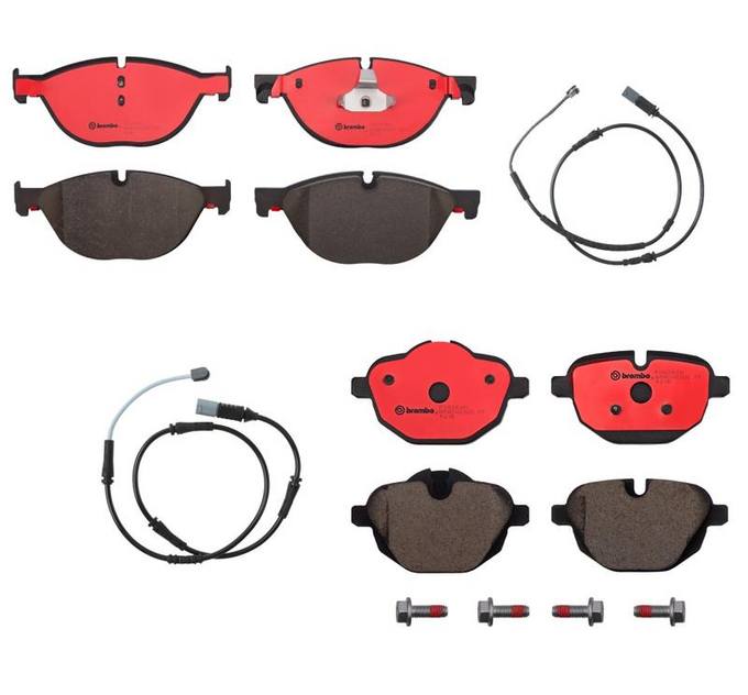 Brembo BMW Brakes Kit Pads Front and Rear (Ceramic) 34356791962